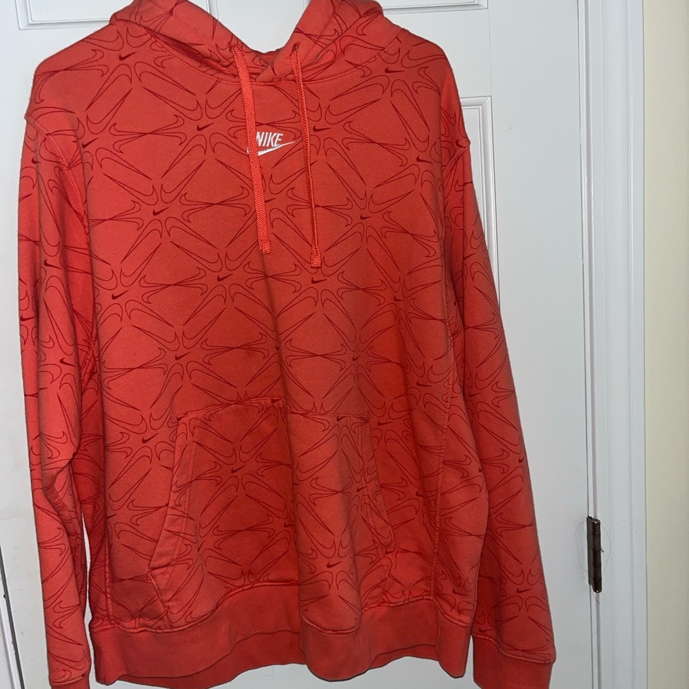 Nike Coral Patterned Hoodie
